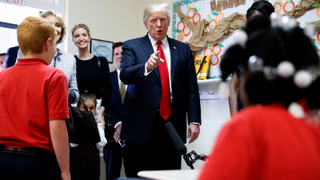 Donald Trump and Betsy DeVos Visit Private School Devoted to 'College and Heaven'